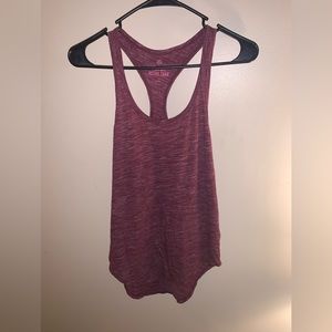 Maroon racer back perfect active tank top